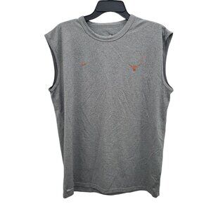 Nike Team NikeFit Dry Men's Gray Chicago Bulls Orange Sleeveless Athletic Tank M